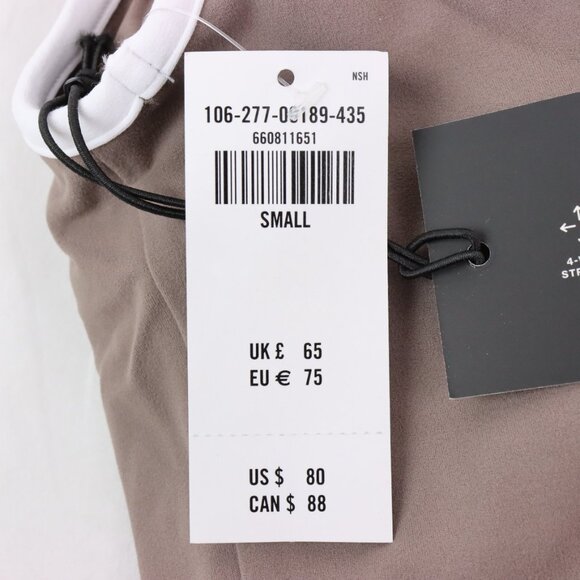 NWT Abercrombie YPB Tie Game Dress with Built-In Shorts & Shelf Bra in Brown (S) - Picture 6 of 8